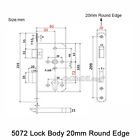 European Mortise Door Lock Body 7250/5072 Entrance Passage Door Lock Repair Part
