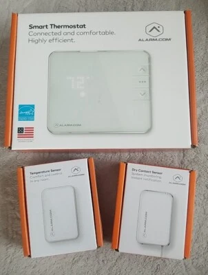 Alarm.com ADC-T2000 Thermostat Temperature S2000-T Dry Contact Sensor S100-DC-RD - Image 1 of 4