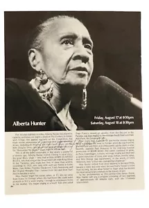 Alberta Hunter - August - 1984 - Signierter Zeitungsartikel - Bild 1 von 4