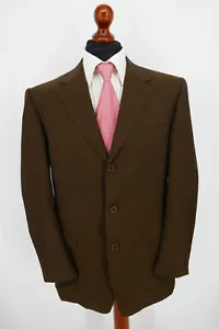 Chaqueta Canali talla 50 100 % lana virgen bronce marrón etiqueta azul excelente estado - Imagen 1 de 7