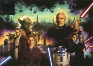 2009 Star Wars Galaxy Series 4 BASE Trading Card #64A MASTER'S MASTER