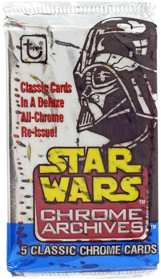 Star Wars Topps Chrome Archives Trading Card hobby Pack [5 Cards] - Image 1 of 1