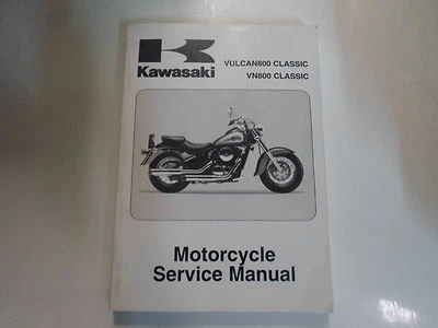 1996 2006 Kawasaki Vulcan800 Classic VN800 Servicio Reparación Manual Worn - Imagen 1 de 4
