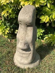 STEINGARTEN OSTERN INSELKOPF / MOAI / TIKI BETONORNAMENT - Bild 1 von 5