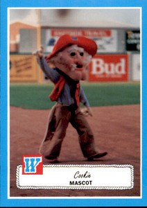 1990 Wichita Wranglers Rock's Dugout #28 Cookie Mascot - NM Baseball Card