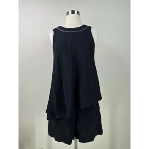 Anthropologie Elevenses Viscose Blend Sleeveless Layered Romper S - Picture 1 of 14