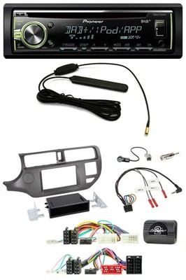 Pioneer MP3 USB CD DAB Lenkrad Autoradio für Kia Rio UB 2011-2015 anthrazit - Bild 1 von 4