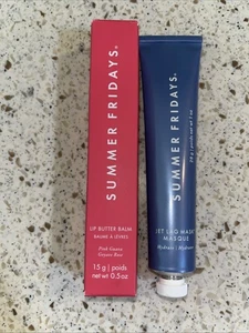 Summer Fridays PINK GUAVA Lippenbutter & Mini Jet Lag Maske 1oz. Neu - Bild 1 von 2