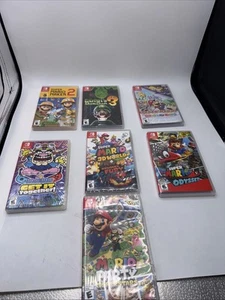 Nintendo Switch Lot of 7 Empty Cases WarioWare Luigi’s Mansion Super Mario - Picture 1 of 5