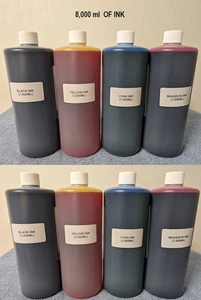 8 x PREMIUM BULK INK REFILL FOR Primera LX910 DYE INK 8,000ML CYMK - Picture 1 of 1
