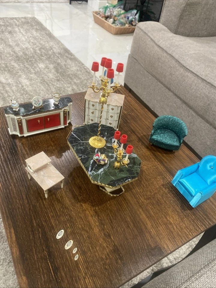 老式Ideal娃娃屋微型模型套装  — 第 1/4 张图片