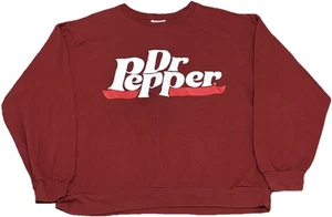 Dr Pepper Herren Gr. 2XL Sweatshirt mit Rundhalsausschnitt rotes Logo - Bild 1 von 4