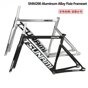 Fixed Gear Bike Frameset 700C Racing Track Fixie Bicycle Single Speed Frame Set - Picture 1 of 26