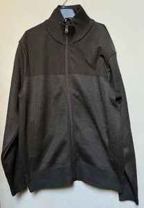 Maglione uomo IZOD full zip. Marrone. XL. Nuovo Con Etichette. - Foto 1 di 10