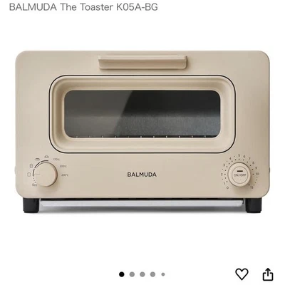 BALMUDA The Toaster K05A-BG Steam Toaster Oven Beige AC100V from Japan New - Image 1 of 4