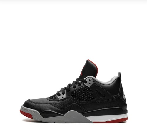 Taglia 3y Air Jordan Retro 4 Bred Preschool Autentico 2019 Nuovo