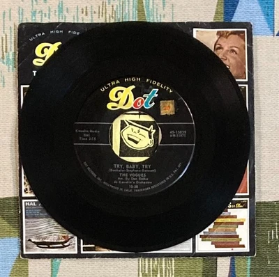 The Vogues 45 Try, Baby, Try / Falling Star 1958 White Doo Wop EX - Image 1 of 4