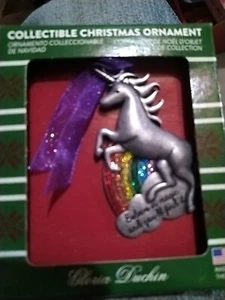 LGBTQ Rainbow Believe in Magic Gloria Duchin Christmas Holiday Ornament T28 - Picture 1 of 3