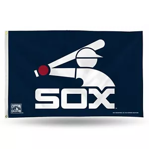 3x5 outdoor Flag - MLB Baseball - Chicago White Sox Batterman (Navy) - Picture 1 of 1