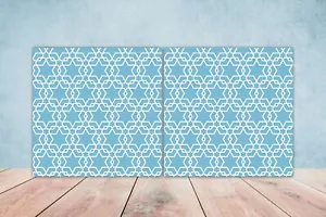Moroccan Ceramic Tiles with Moroccan Design Set of 2 Backsplash Tiles - Bild 1 von 2