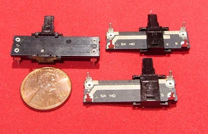 3 Pieces - CTS 34mm Slide Pot - 5K OHM - Linear Taper - Potentiometer Sliding CL - Picture 1 of 4