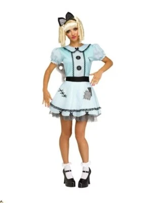 Women's Medium/Large (10-14) Wind Up Doll/Dolly Sexy Halloween Costume By Spirit - Image 1 of 4