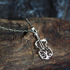 Musical Guitar Pendant Necklace for Teens, Couples, Rapper Street Fashion Chain