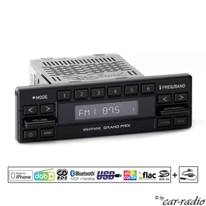 Retrosound Grand Prix Retro Autoradio DAB+ Bluetooth Radio MP3 USB Motor-6DAB - Bild 1 von 15