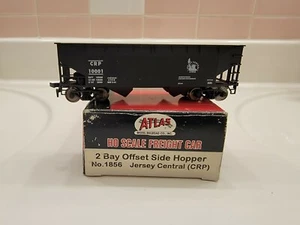 Atlas HO Scale 2 Bay Offset Side Hopper No. 1856 Jersey Central (CRP) - Picture 1 of 5
