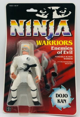 Vintage 1986 Hasbro Ninja Warriors Enemies of Evil Dojo Kan. MOMC, NRFC - Image 1 of 4