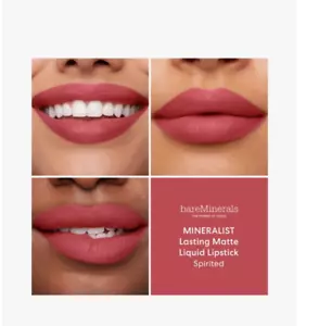 bareMinerals Mineralist Lasting Matte Liquid Lipstick Shade Spirited travel size - Picture 1 of 3