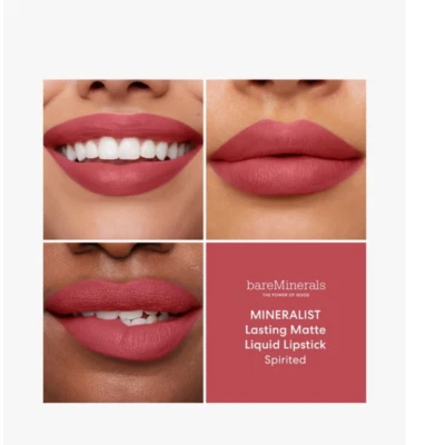 bareMinerals Mineralist Lasting Matte Liquid Lipstick Shade Spirited travel size - image 1 of 3