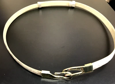 Women's Metallic Leather Belt - Total Length 34" (stretched out to 39") - Image 1 of 4