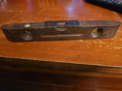 Disston & Morss  10”  Wooden Level with Brass Trim - Image 1 of 4