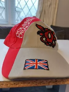 DOUBLE DRAGON BASEBALL CAP..RED/GREY..GOOD USED CONDITION - Picture 1 of 6