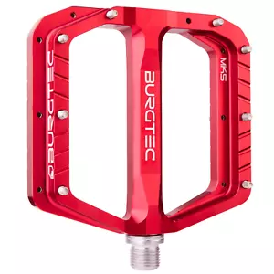 Burgtec Penthouse RED MK5 Pedals 9/16" MTB Mountain Bike Downhill DH Enduro - Picture 1 of 6
