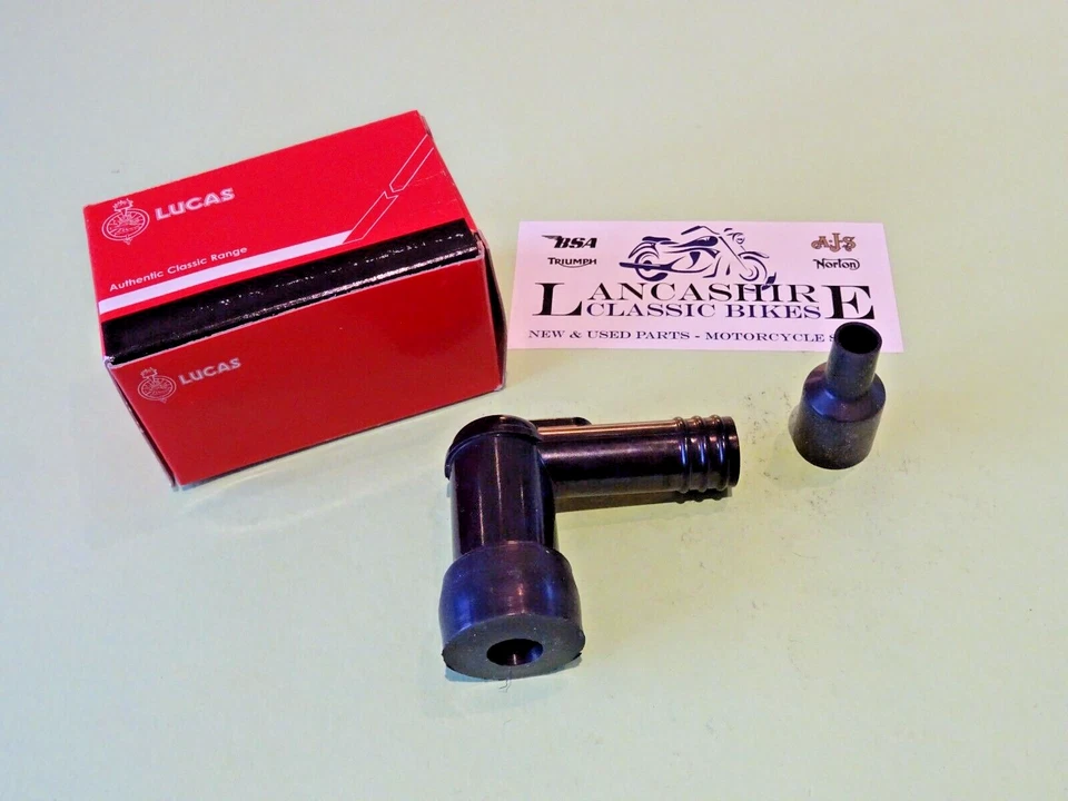 BSA TRIUMPH AJS LUCAS TIPO RESISTENCIA TAPA BUJÍA LUBO5F LB05F NEGRO 'NUEVO' Foto 1 de 1