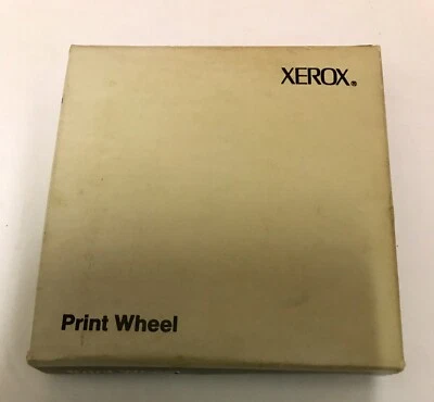 Vintage Xerox TYPEWRITER PRINTWHEEL OCR-A 10. In New Original Box Sept 1978, - Image 1 of 3
