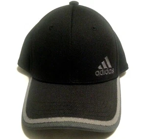 ADIDAS CLIMALITE GOLF HAT L/XL Stealth Black Stretch Fit Baseball Cap Fitted - Picture 1 of 5