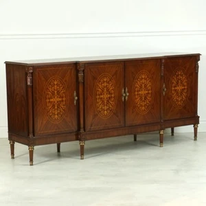 Traditional Rosewood 4 door Sideboard Server Buffet with inlay - Picture 1 of 12