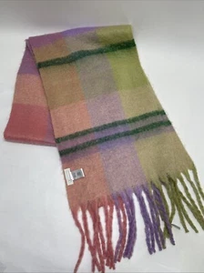 Anthropologie Women’s Plaid Scarf Multi Color Large Super Soft! Good Condition ! - Picture 1 of 7