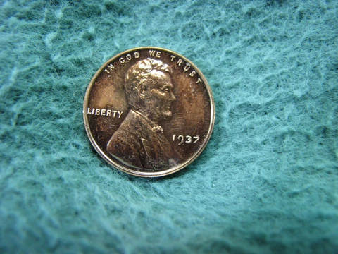 1937  U.S. Lincoln Cent   Gorgeous GEM PROOF  Penny  NICE ! Cover