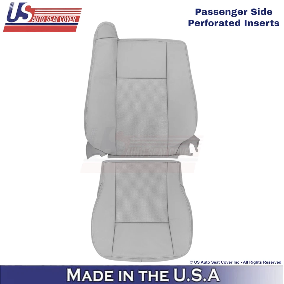 Cubiertas de repuesto grises para parte superior/inferior de cuero para pasajero para Cadillac CTS 2003-2007 Foto 1 de 4