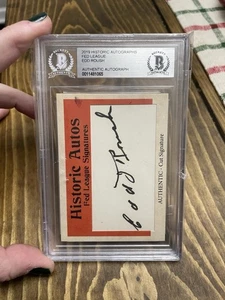 2019 Historic Autographs Fed League Edd Roush Authentic Autograph - Picture 1 of 2