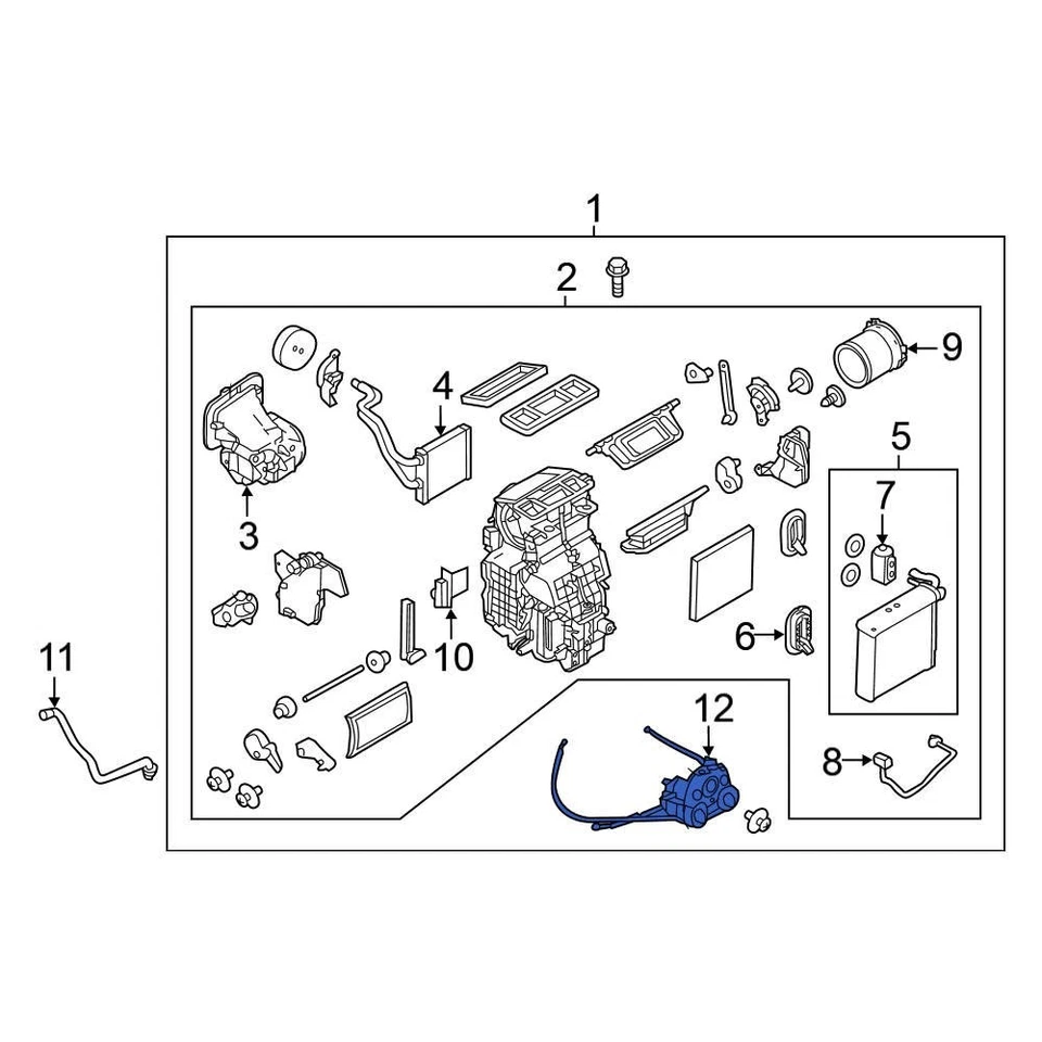 For Nissan Versa Note 2015-2019 Nissan 275109KK1A HVAC Temperature Control Panel Foto 1 de 1