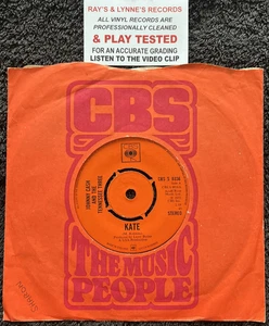 Johnny Cash And The Tennessee Three Kate 7'' Vinyl 1972 CLEANED/TESTED VG+ VIDEO - Picture 1 of 7
