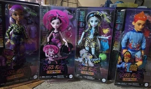 Set Of 4 Monster High Scare-adise Island Lot of 4 Dolls Still In Box - Picture 1 of 11