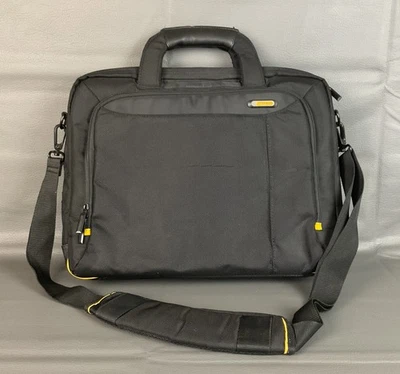 Targus Safeport Topload Computer Case Bag Black Orange Accents - Image 1 of 4