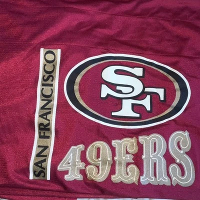 San Francisco 49 ers NFL Football Team Window Valance/Curtain 88" x 16" VTG - Image 1 of 3