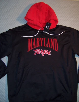 Under Armour Maryland Terrapins L Para hombres Jersey Sudadera con Capucha Logo Gameday Foto 1 de 3